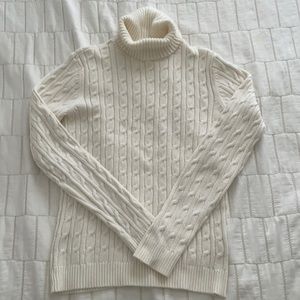 Charter Club cream turtleneck sweater